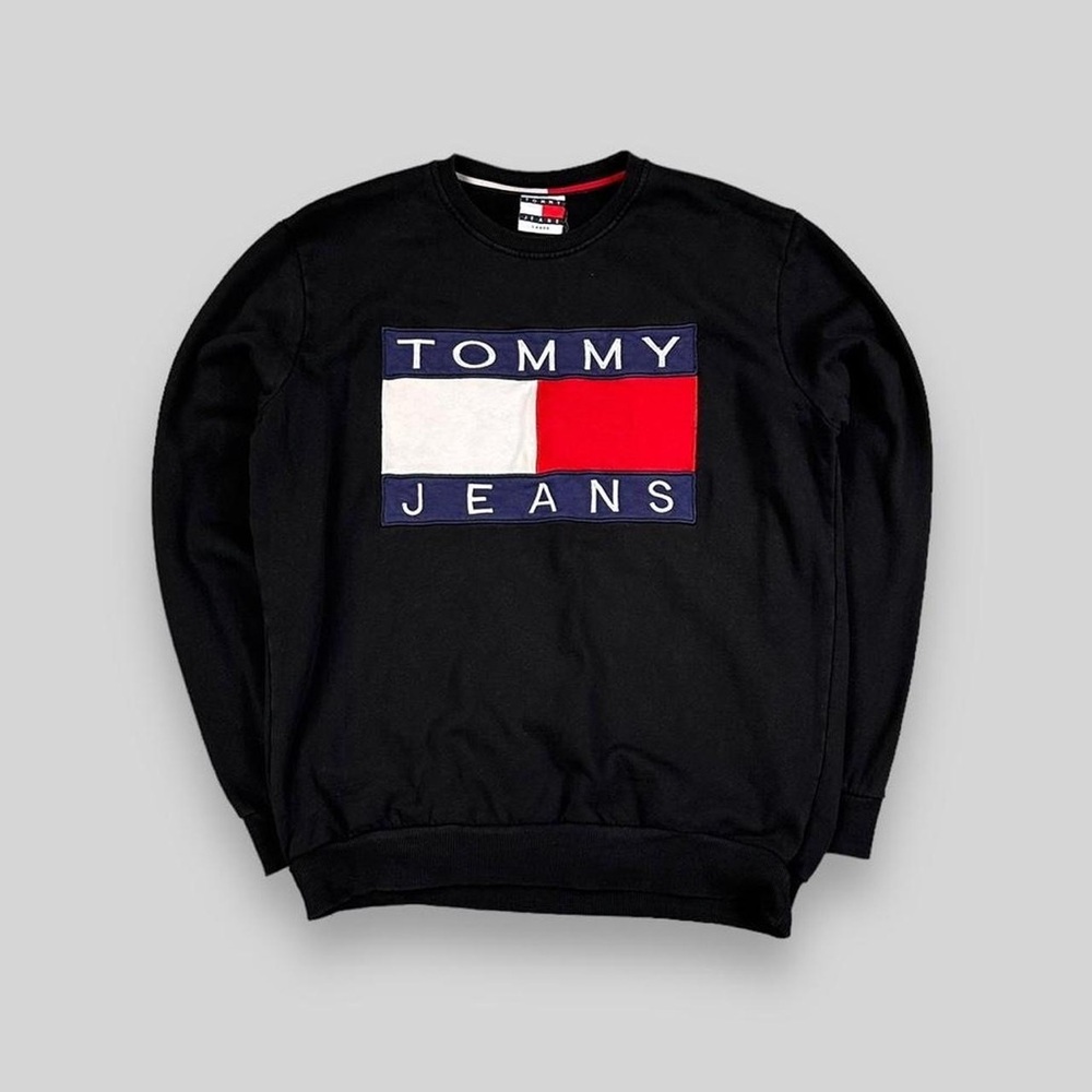 Tommy Hilfiger Black Crew Neck Sweater
